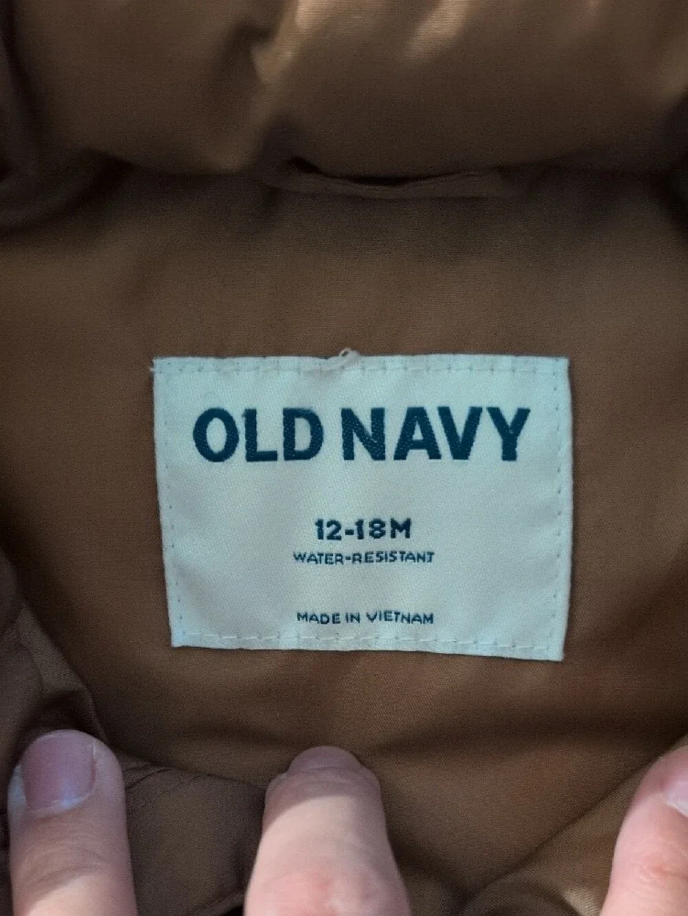 Old Navy Brown Quilted Puffer Vest for Kids